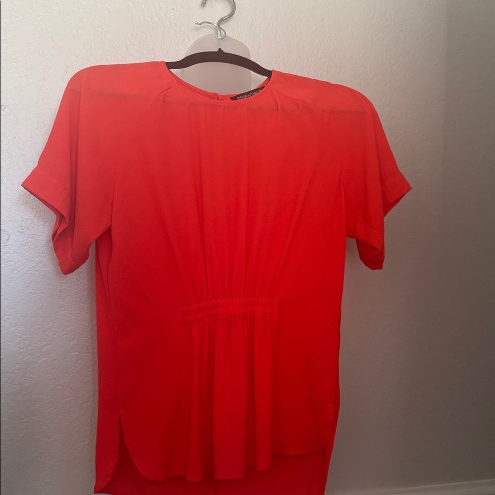 Essentials Vibrant Red Blouse - Picture 2 of 4